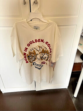 Coors Graphic Tee in White Like New
